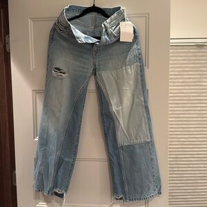 Etica Devon wide leg denim jeans nwt size 25